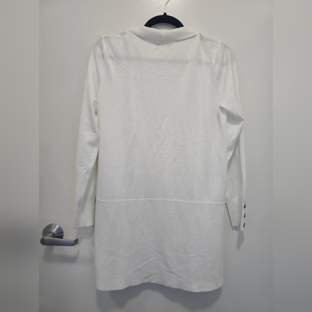 Magaschoni White Rayon Blend Top - Picture 5 of 7